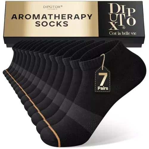Diputox Sneaker Socken Herren Damen - Atmungsaktive Baumwoll Sportsocken für Laufen und Business