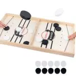 DIRUQSD Brettspiel Hockey - Fast Sling Puck Spiel & Schachbrett-Set