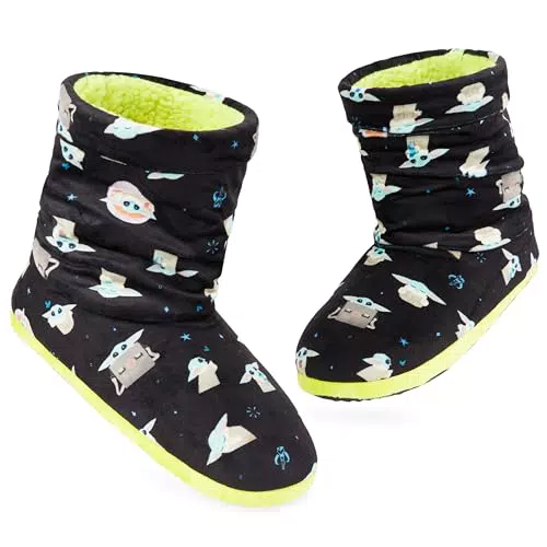 Disney Stitch Hausschuhe Damen mit rutschfester Sohle und Reißverschluss