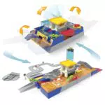 Driven Pocket Mini Set Rennstrecke mit Spielzeugautos und Zubehör für Kinder ab 3 Jahren