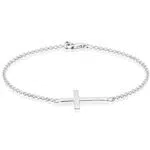 Elli Armband Damen Kreuz Glaube aus 925 Sterling Silber