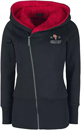 EMP Stage Collection Damen Kapuzenjacke mit Rockhand Motiv