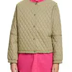 ESPRIT Damen 033CC1G303 Jacke, 350/KHAKI Green
