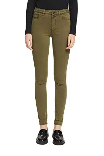 ESPRIT Damen Skinny Hose aus Synthetik