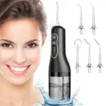 ETROBOT Munddusche Kabellos - Elektrischer Water Flosser mit 4 Modi und IPX7
