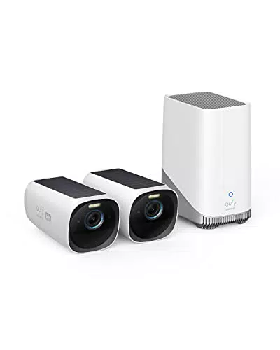 eufyCam 3 Überwachungskamera für den Außenbereich mit 4K, kabellos, solarbetrieben und Gesichtserkennung