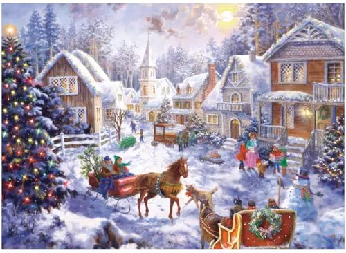 Evolyline Weihnachts-Puzzle 70x50 cm für Erwachsene und Kinder ab 14 Jahren