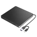 Amicool Externes DVD-Laufwerk USB 3.0 Type-C CD/DVD +/-RW für PC und Mac
