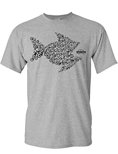 Bikes of The World Fahrrad T-Shirt Herren - Sportliches Design für Radfahrer