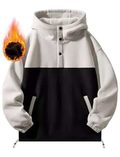 FemiChic Herren Hoodie Kapuzenpullover Fleece Sweatshirt Langarm Classic
