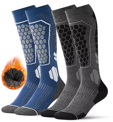FORVEVO Merino Wollsocken Herren - Warme, atmungsaktive Thermosocken für den Winter