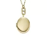 FOSSIL Halskette Damen Locket Collection Edelstahl JF04426710