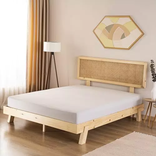 GD HOME Spannbettlaken aus 100% Baumwolle – Weiches und Atmungsaktives Leintuch