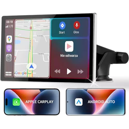 Goaanz 9-Zoll Wireless Carplay Display für Android Auto und Apple Carplay
