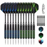 Grebarley Profi Steeldarts mit Metallspitze und Aluminium Schaft