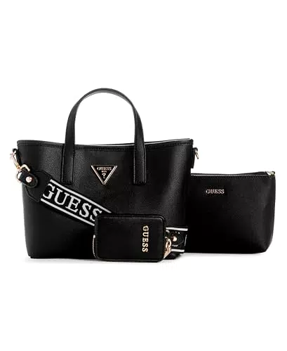 GUESS Damen Latona Tote Mini-Tragetasche - Schwarz