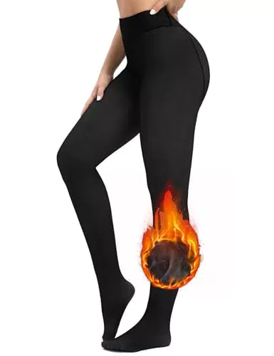 Gyabnw Thermo Strumpfhose Damen - Winter Strumpfhose High Waist Bauchweg