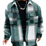Haloumoning Kinder Langarm Karierte Jacke Herbst Winter Casual Mantel