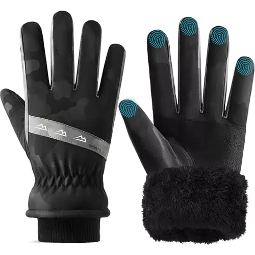 Winterhandschuhe für Herren und Damen – Touchscreen, winddicht, wasserdicht, rutschfest