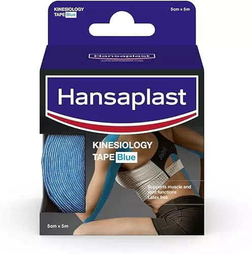 Hansaplast Kinesiologie Tape – Wasserfestes Sport Tape zur Linderung von Muskelschmerzen