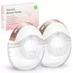 Haokoo Elektrische Milchpumpe Tragbar - BPA-frei, Auslaufsicher, 3 Modi, 12 Stufen