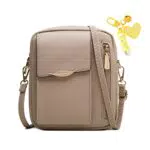 HAWILL Kleine Umhängetasche Damen Leder Crossbody Tasche für iPhone 14/13/12/11/XR