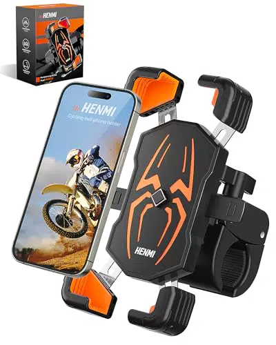 HENMI Handyhalterung für Fahrradlenker – Universelle Smartphone Halterung 720° drehbar