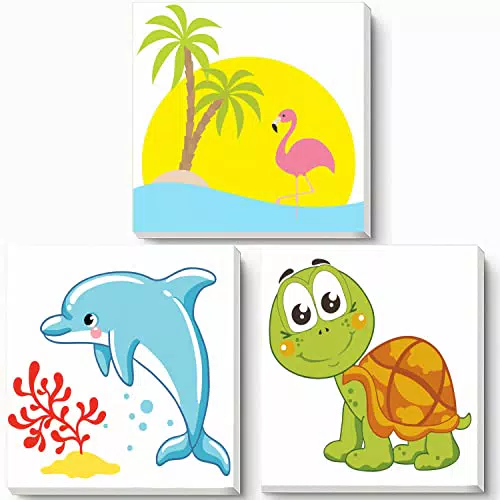 Hiolife Malen nach Zahlen Set für Kinder – DIY Acryl-Ölgemälde auf Leinwand