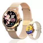 Homailida Smartwatch Damen mit Bluetooth, 1,19'' HD-Touchscreen, Fitness-Tracker