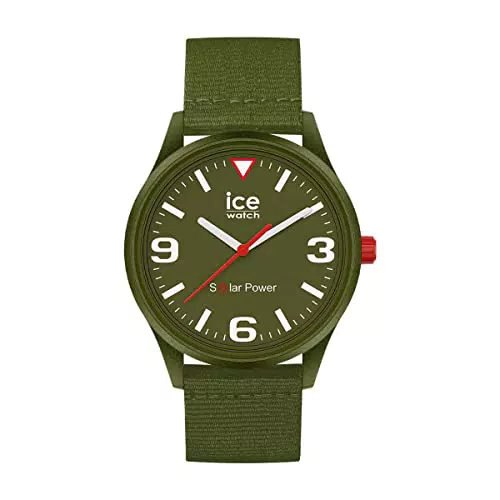 Ice-Watch - ICE solar power Khaki tide - Grüne Herrenuhr mit Tide oceanarmband - 020060