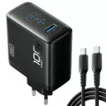 INIU 100W USB C Ladegerät - GaN Schnellladegerät mit 3 Ports für MacBook und iPhone