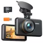 iZEEKER 4K Dashcam mit Nachtsicht, G-Sensor und 24h Parkmodus