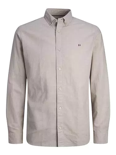 JACK & JONES Jprblusummer Shield Langarmhemd für Herren - Slim Fit