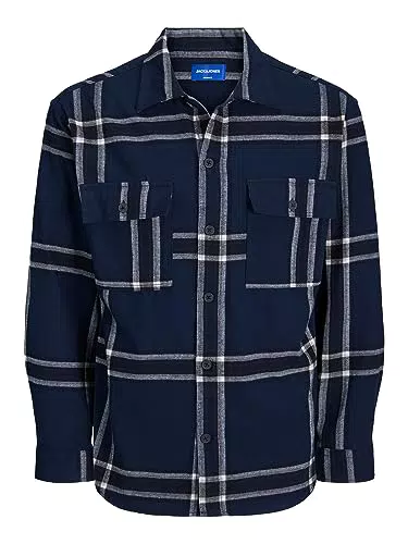 Jack & Jones JORBLAFRI Check Overshirt Langarm für Herren