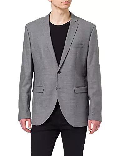 Jack & Jones Herren JPRSOLARIS BLAZER NOOS Blazer, Light Grey Melange