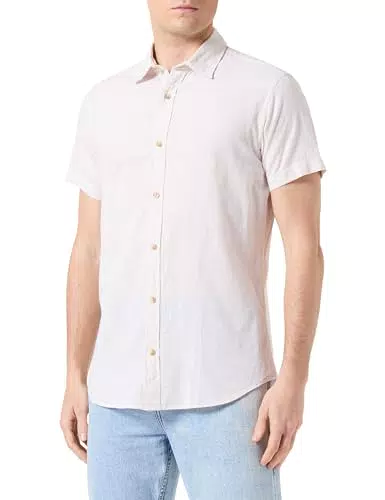 JACK&JONES Herren JJSTRUCTURE Kurzarmhemd