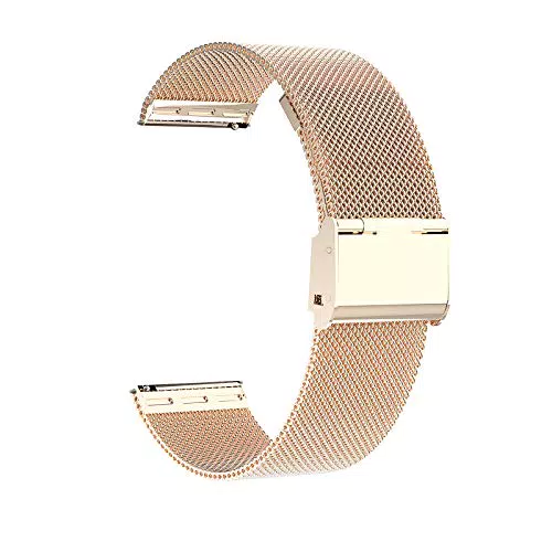 Jonurphy Uhrenarmbänder, 16mm 18mm 20mm 22mm Ersatz-Edelstahl-Metallgitterband