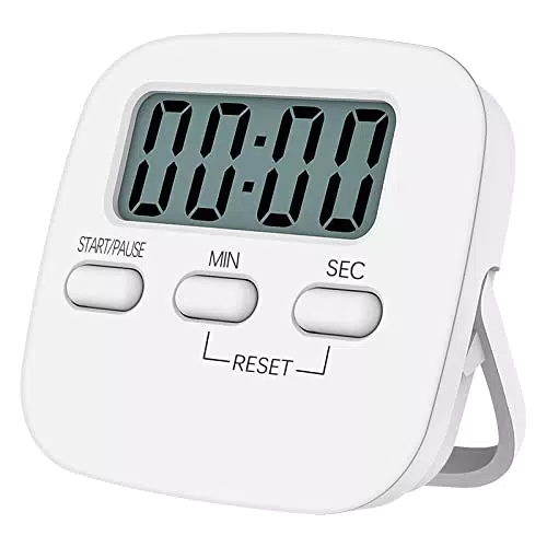 Jsdoin Küchentimer mit großem LCD-Display und lautem Wecker für präzises Kochen