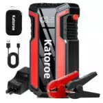 Katoroe Starthilfe Powerbank 4000A mit USB 3.0 und Multi-LED Taschenlampe