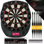 KESSER Elektronische Dartscheibe Profi Set für 1 bis 8 Spieler