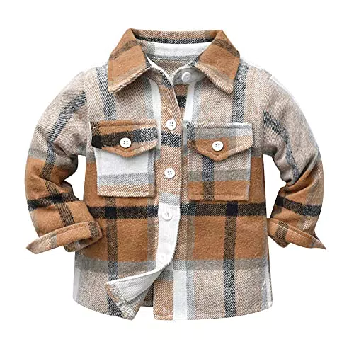 Baby Flanell Hemd für Jungen – Langarm Kariertes Shirt für festliche Anlässe