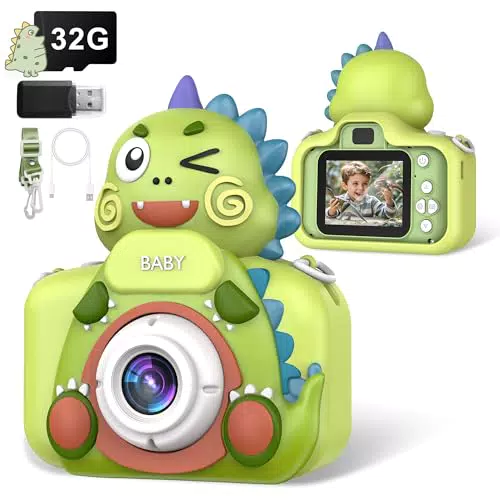 Kinderkamera Digitalkamera 48MP mit 2.4” IPS Bildschirm und 32G Karte