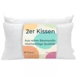 Kissen 50x50 Hypoallergenes Sofakissen mit abnehmbarem Bezug aus Baumwolle