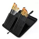 Künstlerpinsel-Set für Aquarell, Acryl und Öl mit Tragetasche - Kunst Zubehör