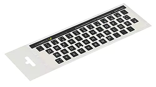 Lacerto® Deutsche Aufkleber für PC/Laptop Tastaturen mit kratzfestem Laminat