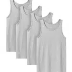 LAPASA Herren Classic Tanktop aus Baumwolle - Atmungsaktives Muskelshirt M36