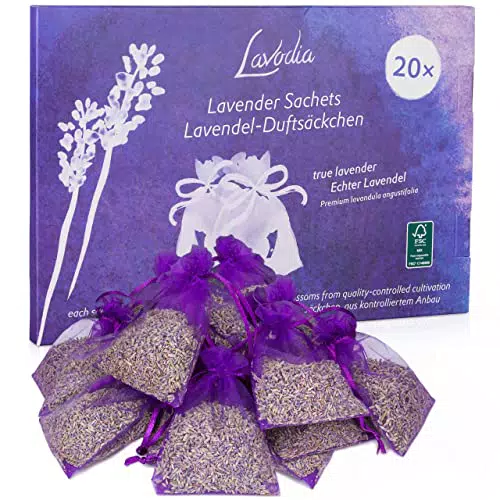 Lavodia Lavendel Duftsäckchen gegen Kleidermotten – Frischer Duft für Kleiderschrank