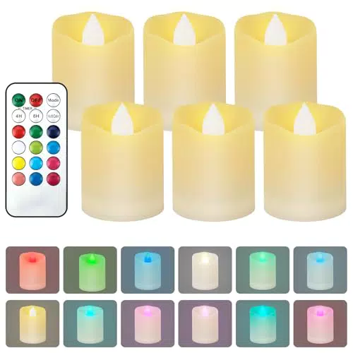LDUMODUW LED Teelichter mit Timer und Fernbedienung für Deko und Feste