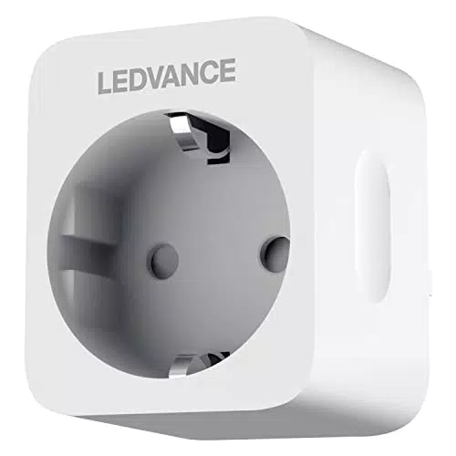 LEDVANCE wlan Steckdose, Wifi Stromzähler für Steckdose für das SMART Home. Kompatibel und Steuerbar mit google