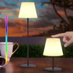 Light to Hope Kabellose Dimmbare Tischlampe IP44 für Outdoor und Badezimmer